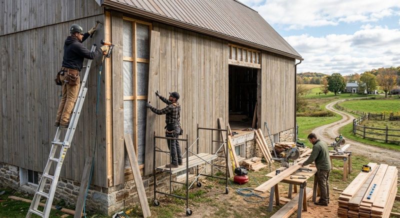 Barn Siding Replacement in Broadway, NC