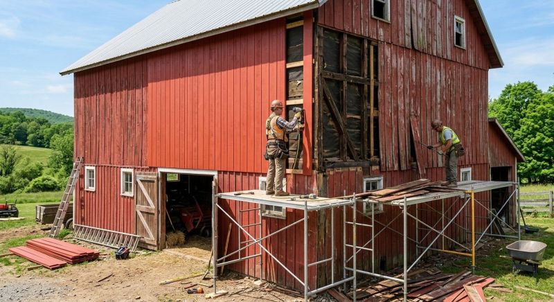 Barn Siding Replacement in Moore County, NC