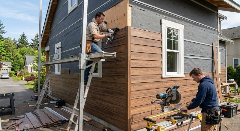 Faux Wood Siding Installation in Pinehurst, NC