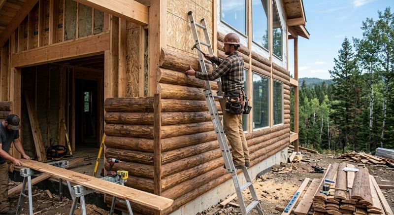 Log Home Siding Installation in Moore County, NC