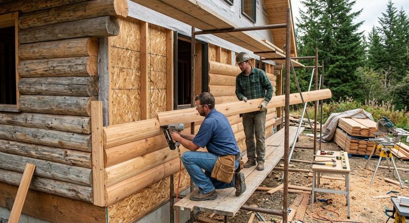 Log Siding Installation in Moore County, NC