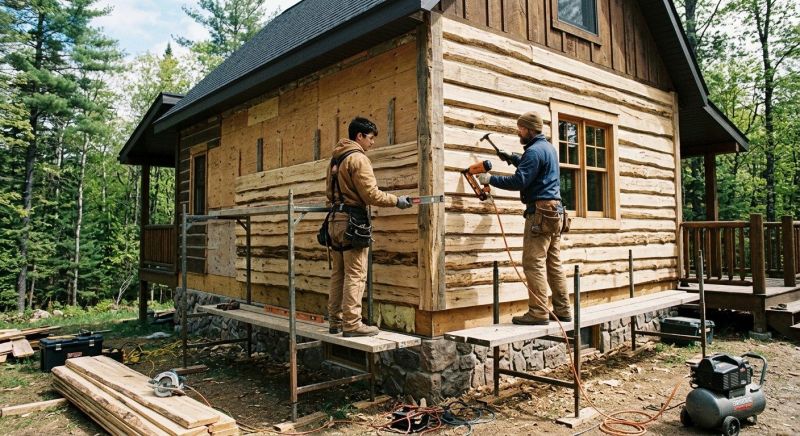 Log Siding Installation in Moore County, NC
