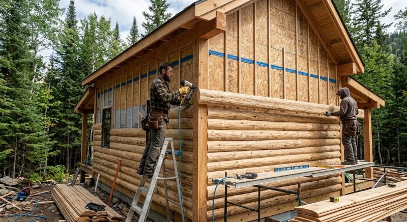 Log Siding Installation in Pinehurst, NC