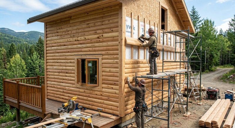 Log Siding Installation in Sanford, NC