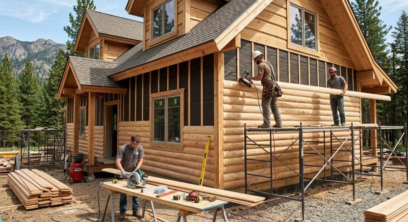 Log Siding Installation in Southern Pines, NC
