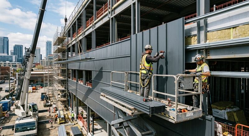 Steel Cladding Installation in Moore County, NC
