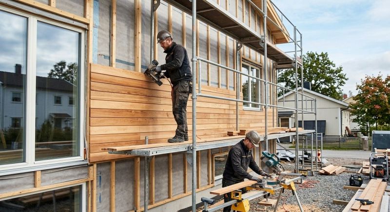 Wood Cladding Installation in Moore County, NC