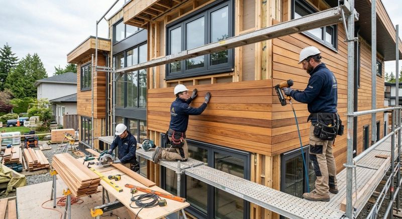 Wood Cladding Installation in Pinehurst, NC