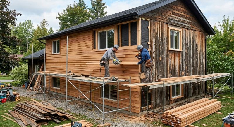 Wood Cladding Installation in Robbins, NC