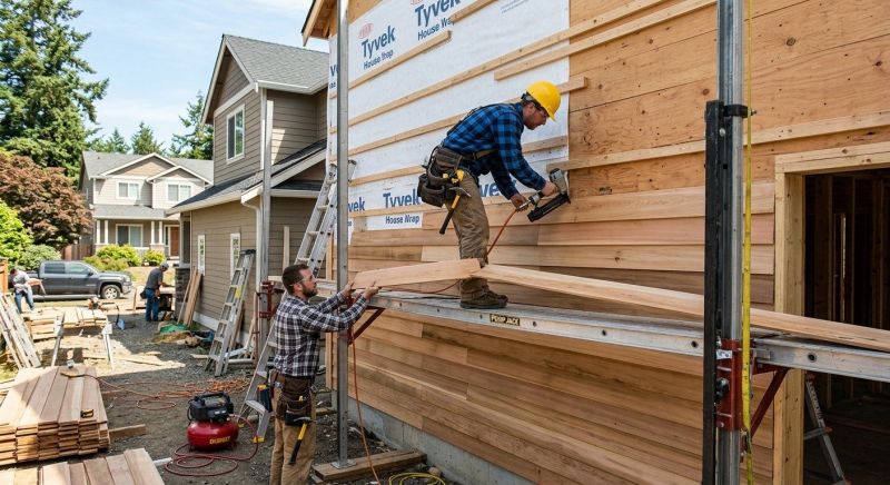Wood Plank Siding Installation in Moore County, NC